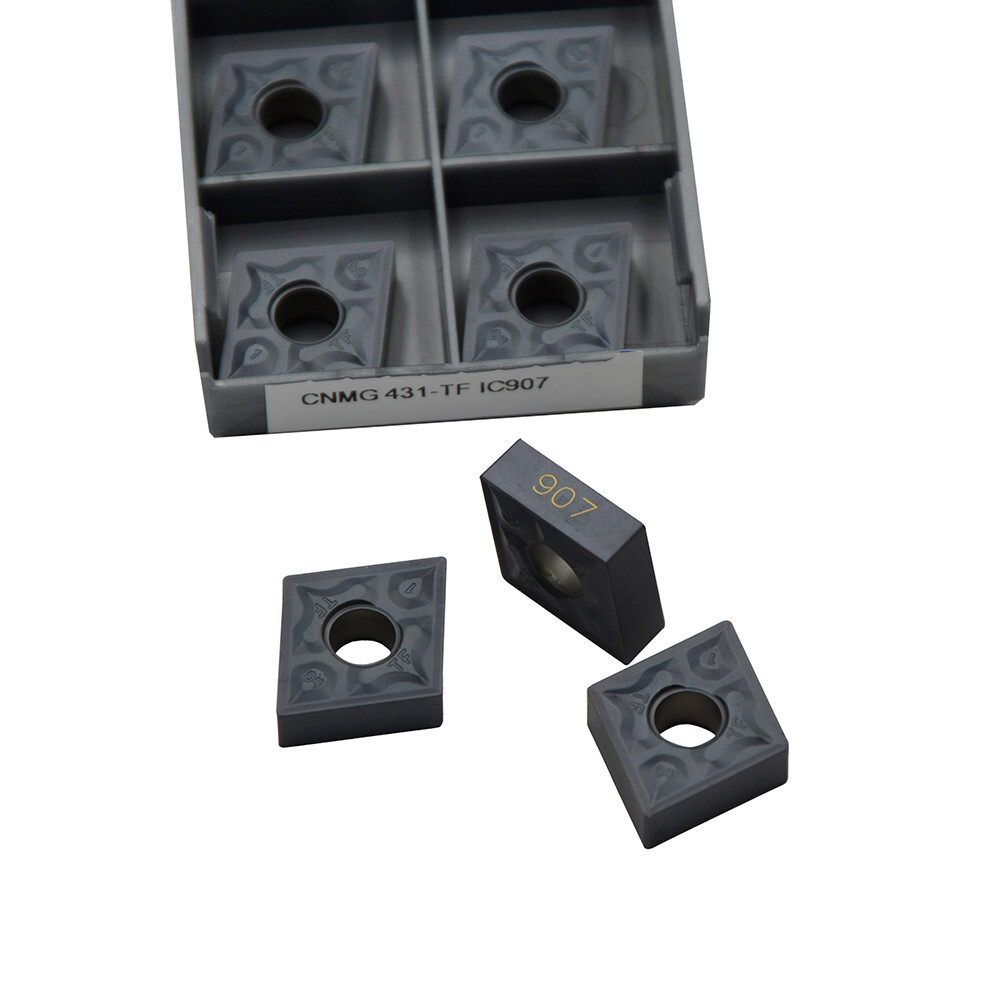 100pcs CNMG120404 TF CNMG431 TF IC907 carbide inserts for lathe turning tool