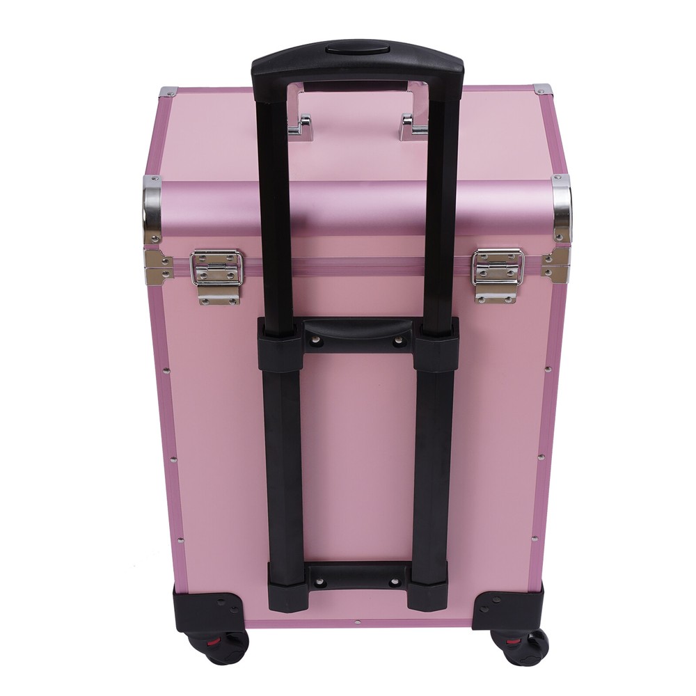 Professional Rolling Makeup Train Case Makeup Storage Organizer Cosmetic Trolley