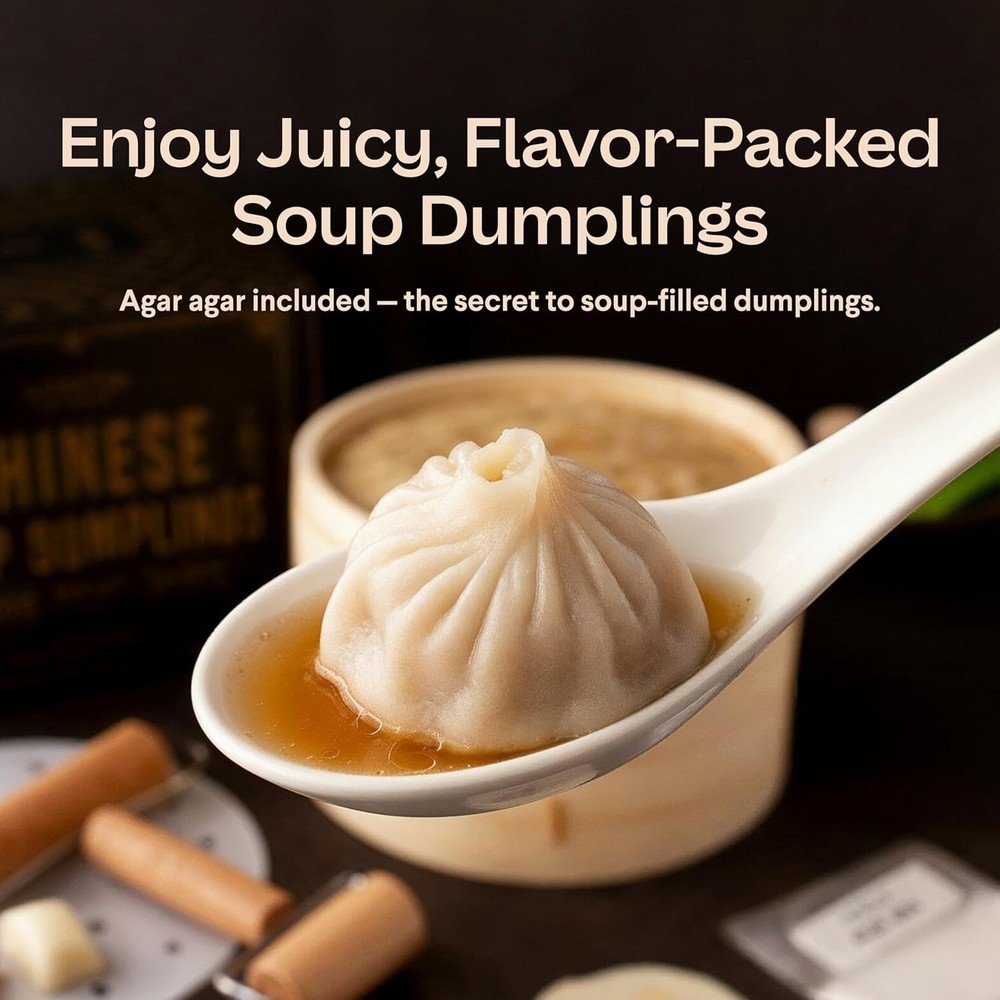 Authentic Soup Dumpling Steamer Set with Step-by-Step Instructions & Accessories