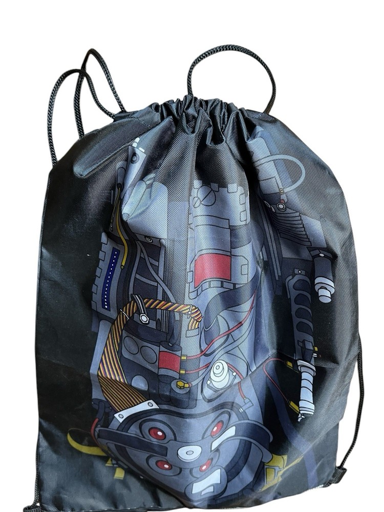 LOOTCRATE Ghostbusters Proton Pack Drawstring Bag Lightweight BLACK