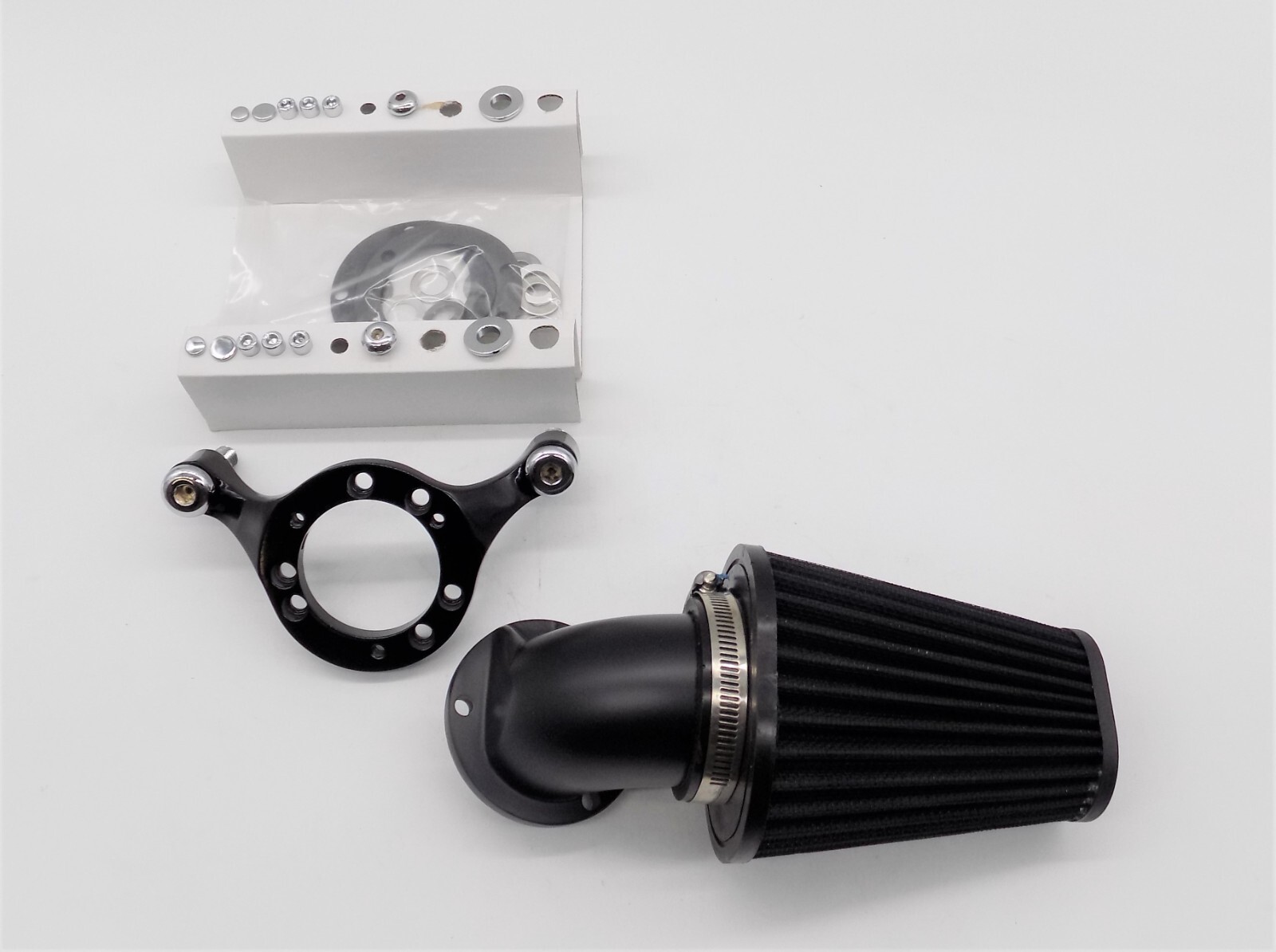BLACK CONE AIR CLEANER FILTER KIT 93-16 DYNA SOFTAIL CV CARB BIG TWIN HARLEY