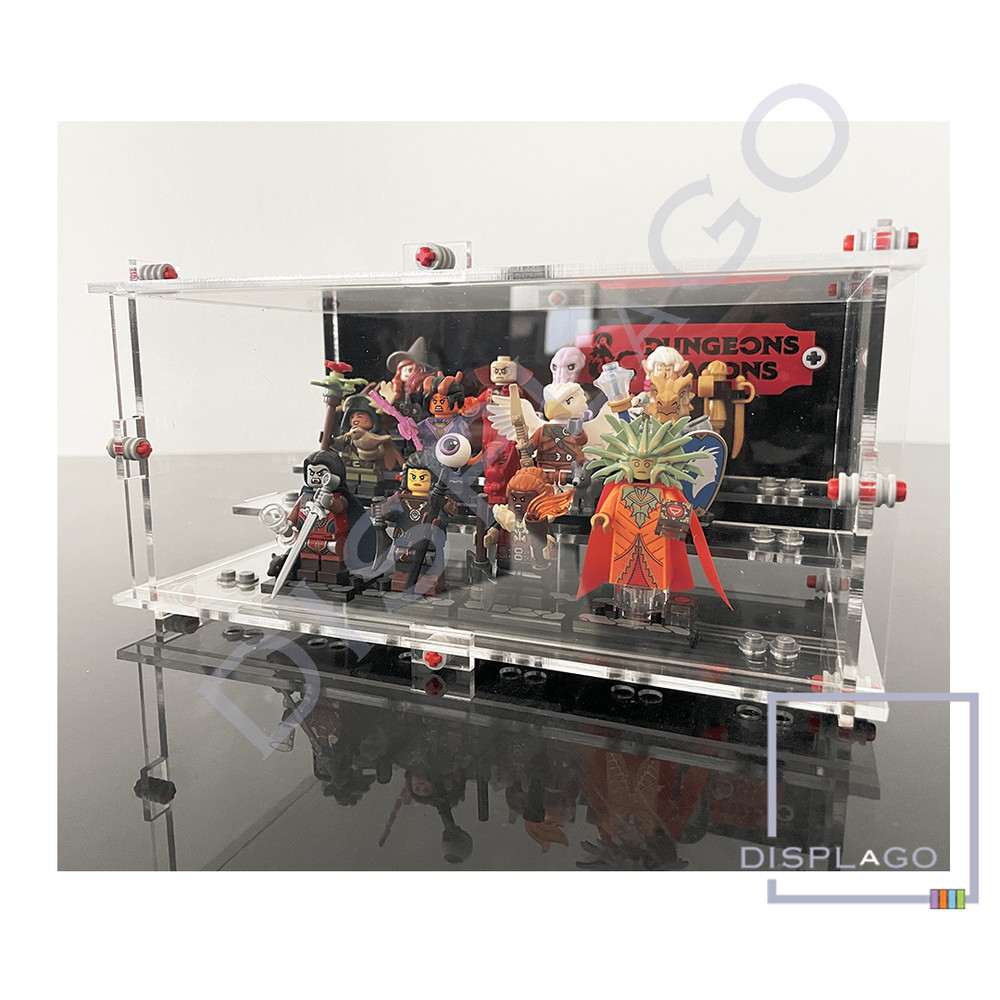 Display Case for LEGO® Series 1-22 Minifigures. For 18 Minifigures. Stackable.