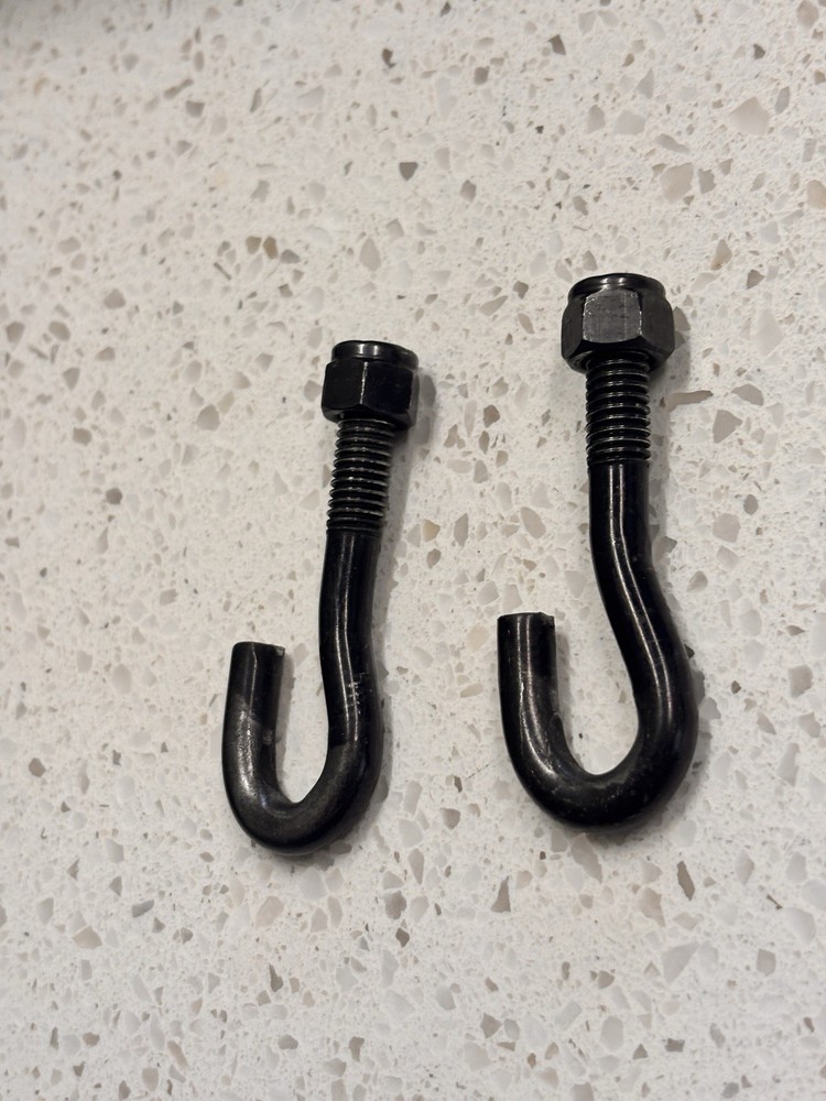 Bowflex Power pro 3" J Hook Bolts With Nut One Pair.