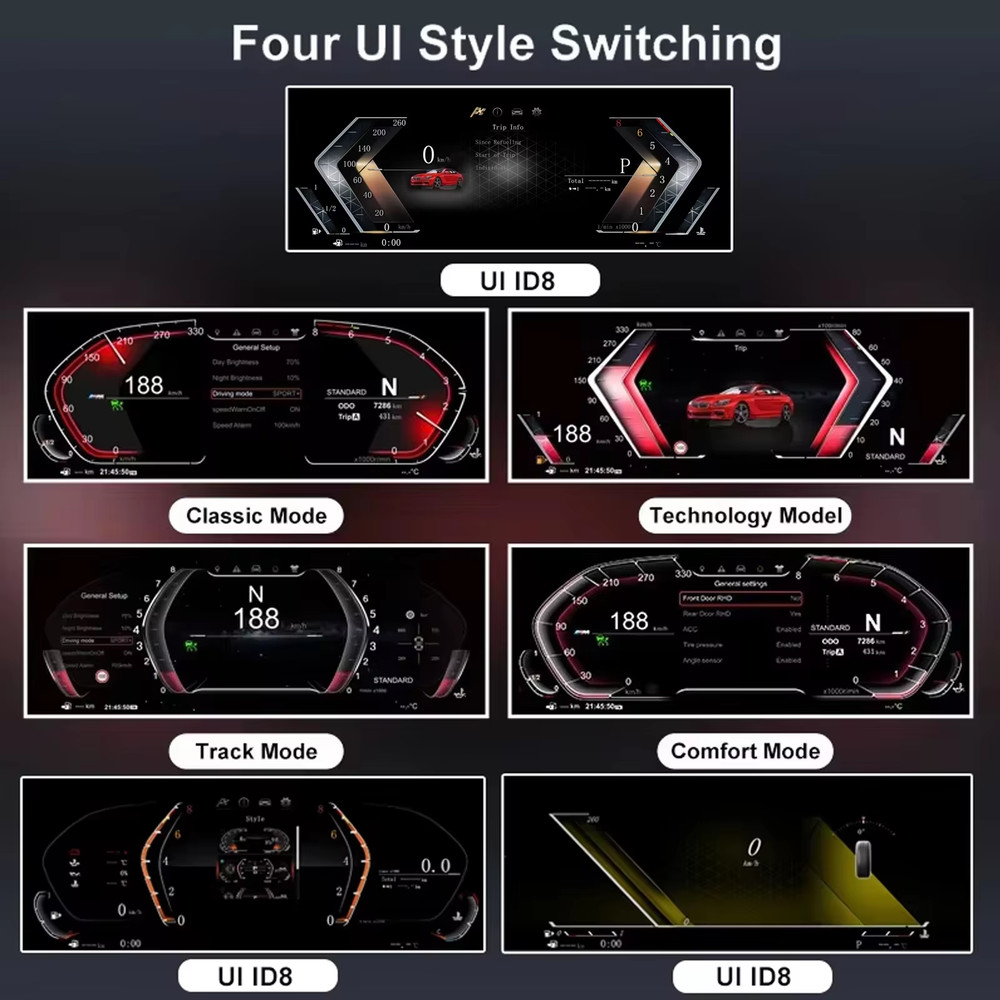 10"Cluster Digital Dashboard For BMW 3 Series E90 E91 E92 E93 2005-2012 / Z4 E89