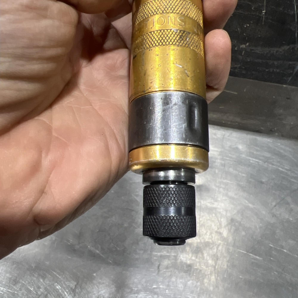 Cleco 5RSA-7BQ Push Button Reverse Air Inline Pneumatic Screwdriver Used 3