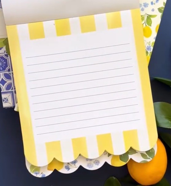 Heatherlee Chan Lemon Theme Layered Notepad 6x7”
