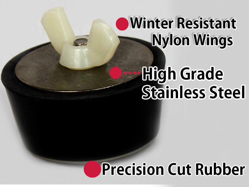 #13 Winter Rubber Expansion Plug Pools & Spas 2 1/2'' Pipe - Choose Quantity