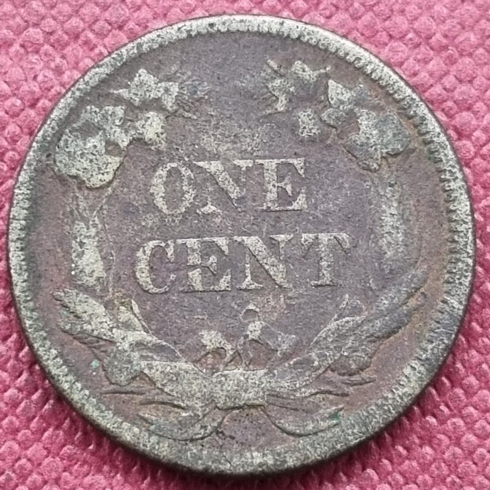 1858 Flying Eagle Cent 1c Circulated Dark #55296