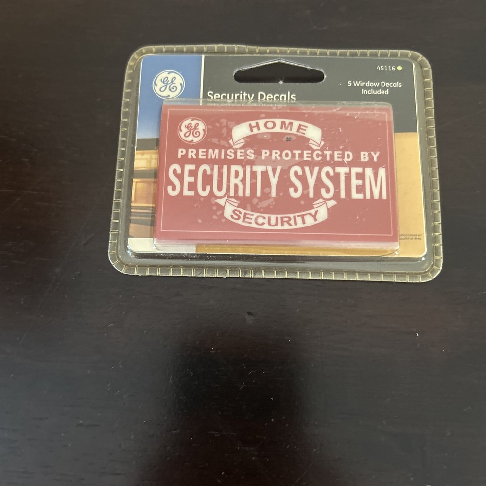 GE Security Window Decals, 5 Pack