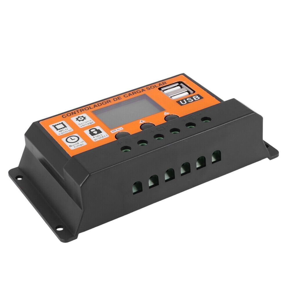 100A MPPT Solar Panel Regulator Charge Controller Auto Focus Tracking 12/24V US
