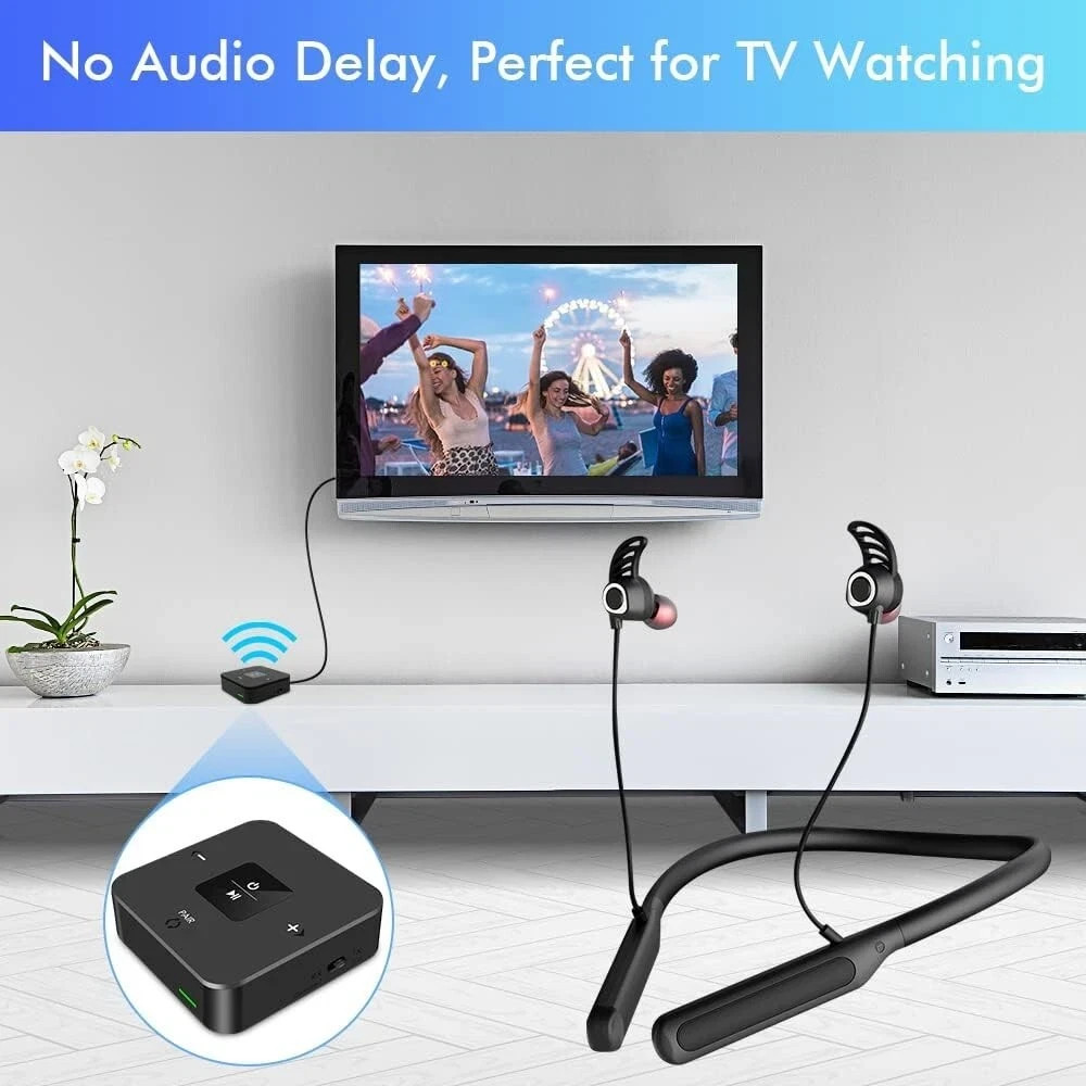 Golvery Bluetooth Headphones Transmitter for TV Watching, Neckband Wireless