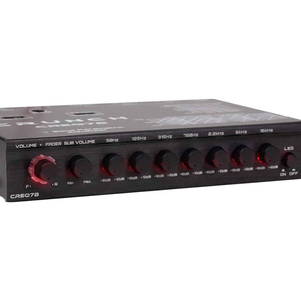 Crunch CREQ7B 7-Band Parametric Equalizer - Sonic Electronix