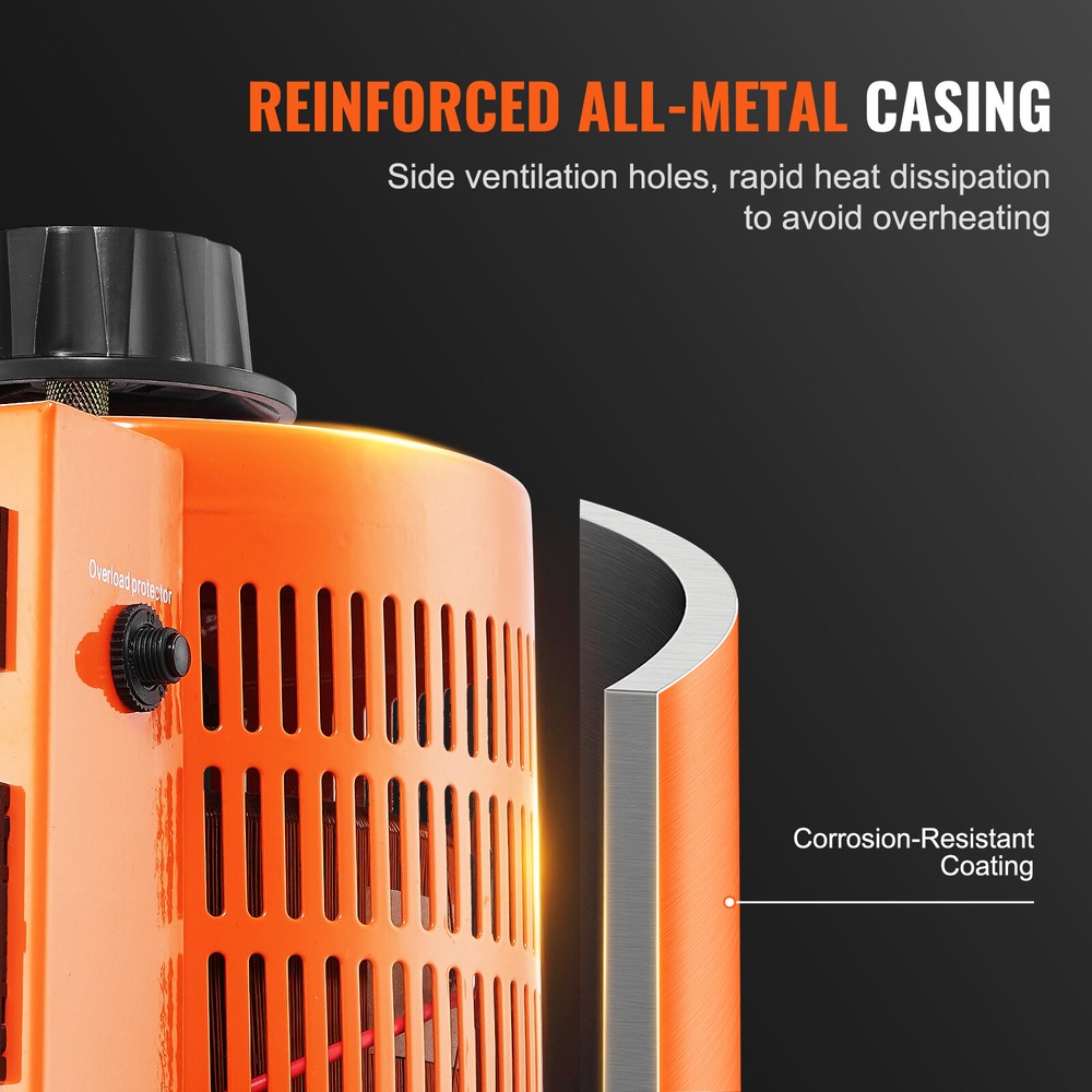 VEVOR Bench Top 20 Amp Variable Auto Transformer with LCD Digital Display