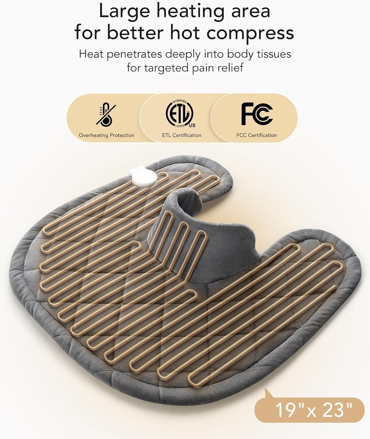 Weighted Heating Pad for Neck Shoulders Back Heated Pad Neck Warmer Pain Relief