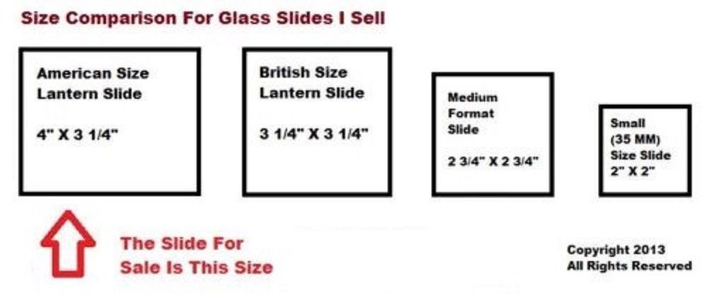 Cascade in Parc des Buttes Chaumont, Paris, France, Magic Lantern Glass Slide