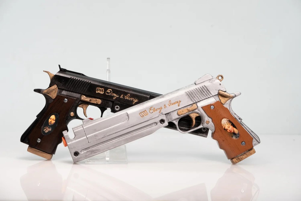 Ebony & Ivory Set Pistol Props