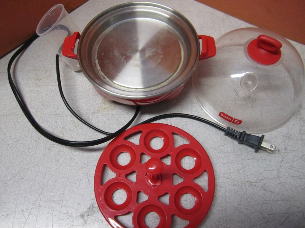 Dash Rapid Egg Cooker: 6 Egg Capacity Electric Egg Cooker, Red