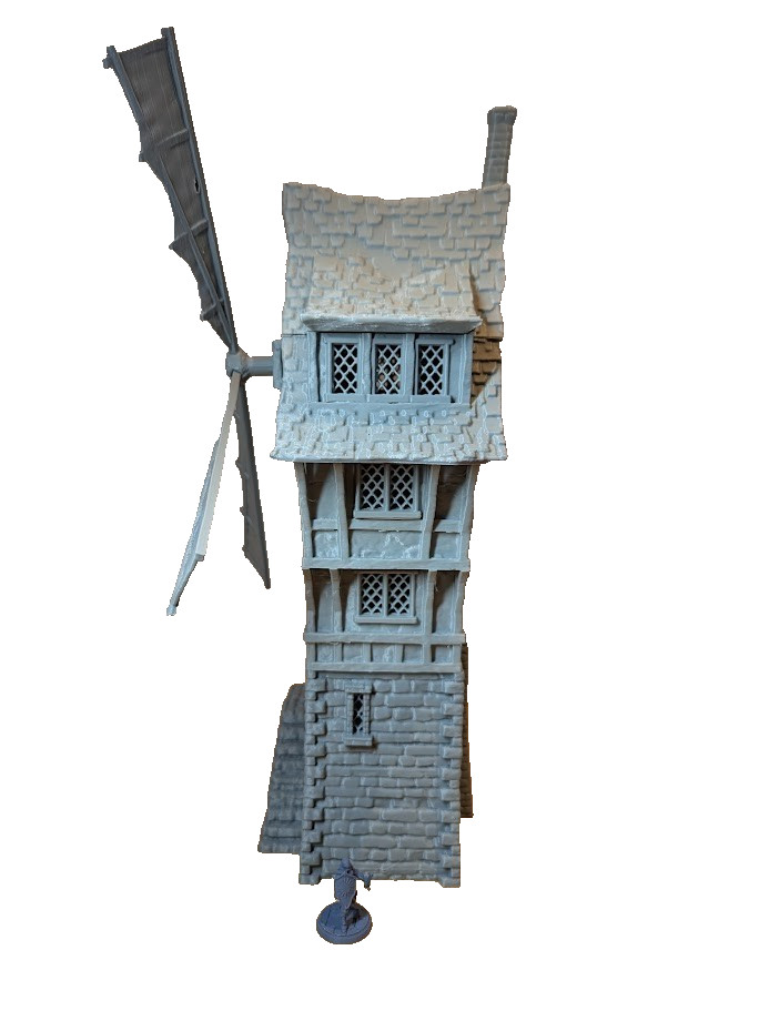Fantasy Wargaming Windmill Tower Terrain compatible with Warhammer/DnD/Tabletop