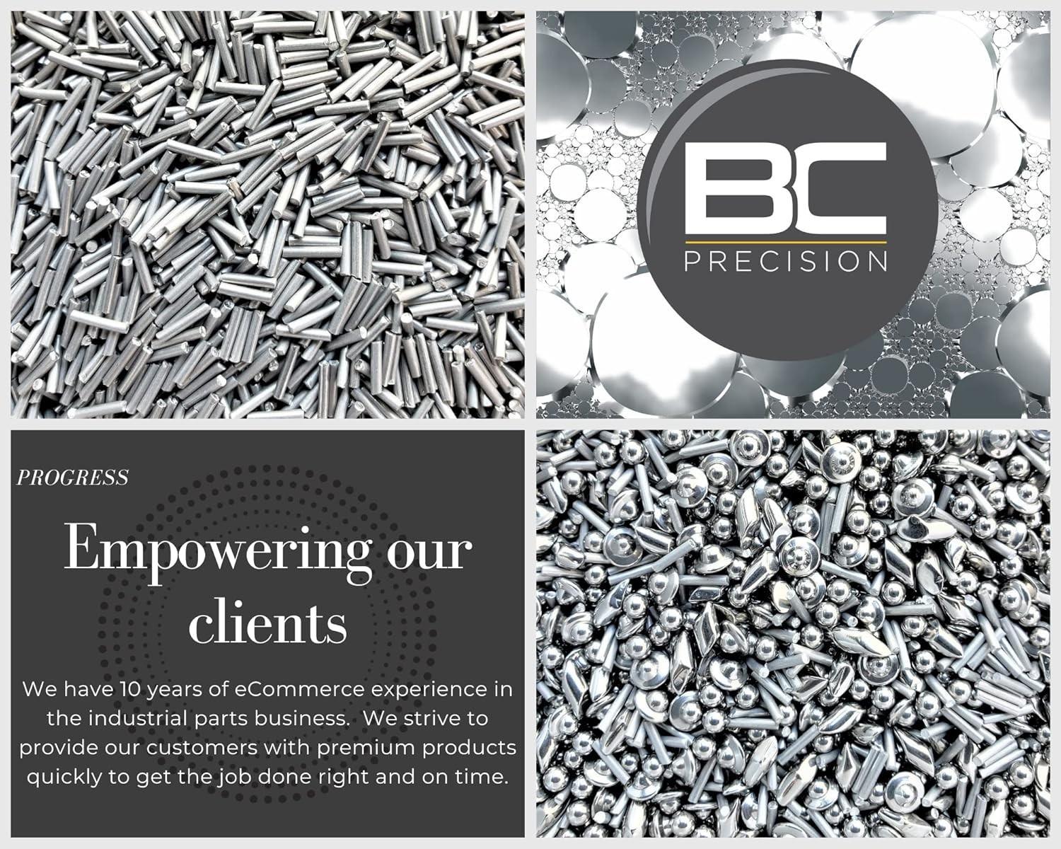 1 LB Stainless Steel Tumbling Media Pins - 0.047" Diameter, 0.255" Length