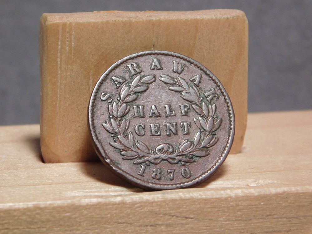 Sarawak half penny 1870