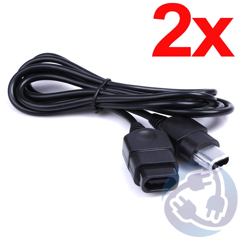 Lot - 2X 6 ft Controller Cord Extension Cable for Microsoft Original Xbox S-Type