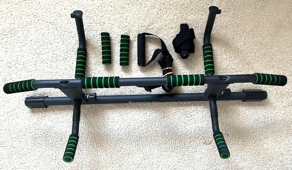 KAKICLAY Pull Up Bar Multi-Grip Pull Up Bar with Smart Larger & Perfect Pushups