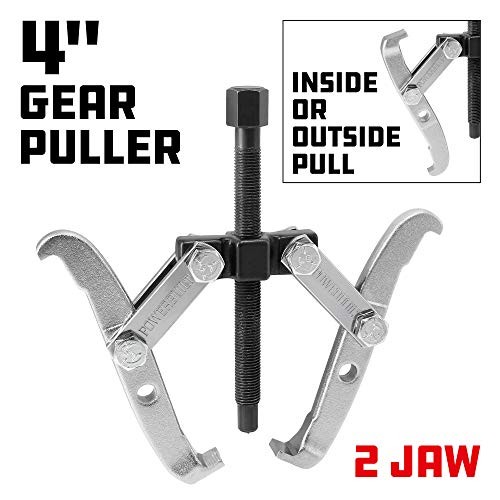 4-Inch Gear Puller, Reversible Design for Inside or Outside pulls, 4 4 in.