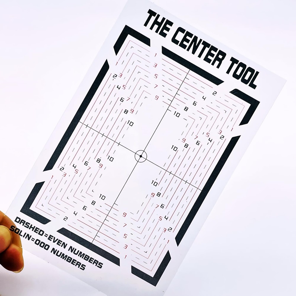 Card Grading Centering Tool Kit - with Cleaning Cloth - Precision Transparent