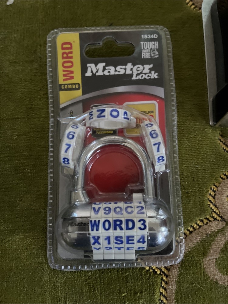 Master Lock Password Plus Word Combination Lock 1534D -