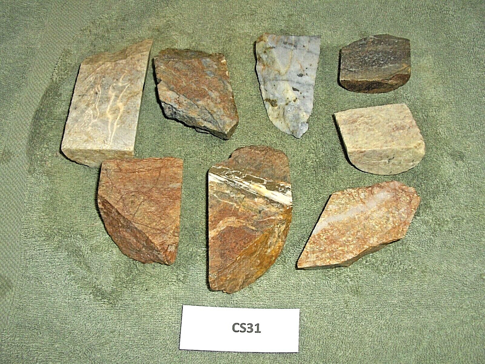 Split Core Samples From Alaska Gold Mine 8 Pieces  Drill Core Samples CS31