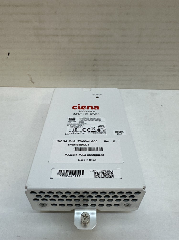 Ciena Network Switch Power Supply 20-60 VDC 170-0041-900