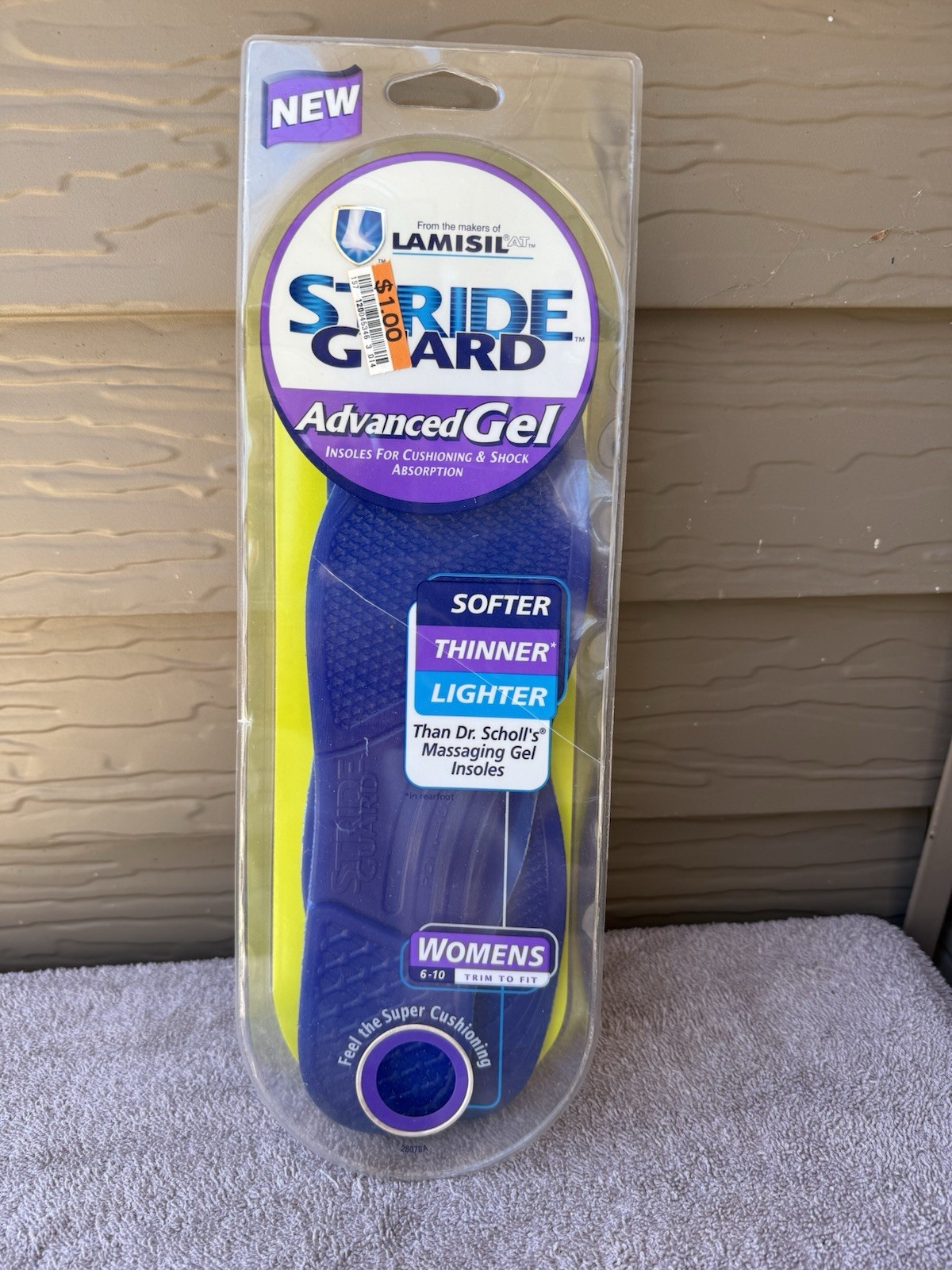 Stride Guard Everyday Advanced Gel Soles Womens Size 6-10 New