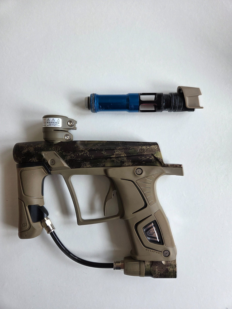 Planet Eclipse GTEK Paintball Marker w/ Case Barrel Extras Digital Camo
