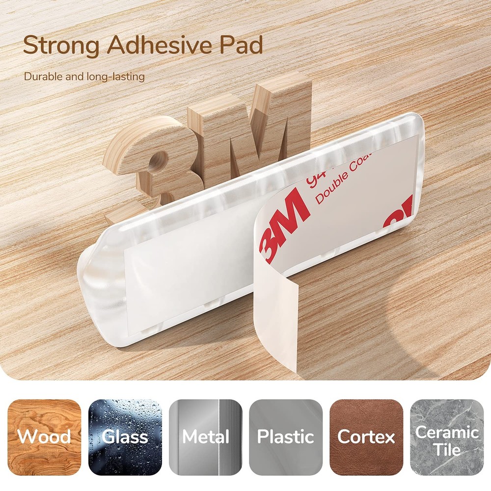 Syncwire Clear Cable Clips - Cord Holders - Self Adhesive
