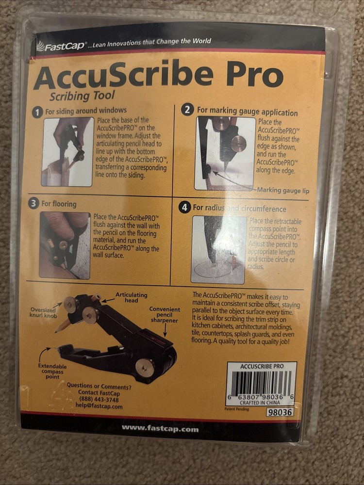FastCap ACCUSCRIBE PRO Accuscribe Scribing Tool Drafting & Craft
