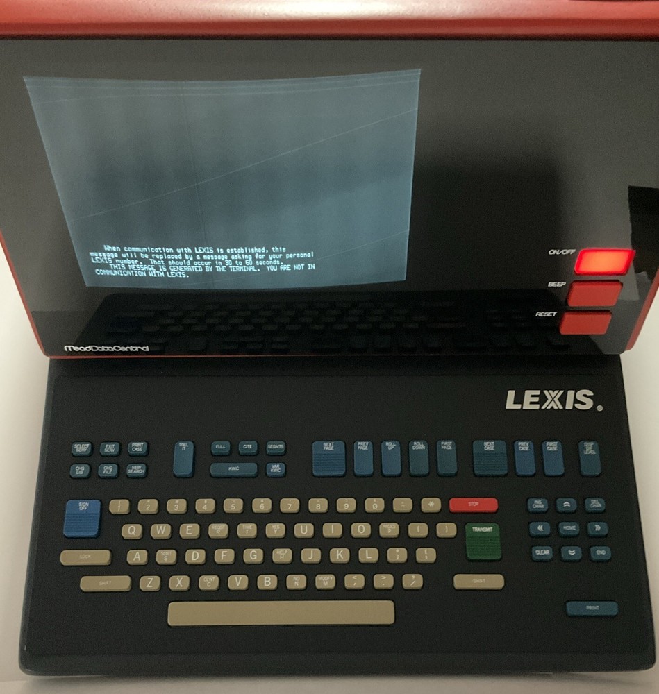 Vintage Mead Data Central Lexis Nexis Computer - Working