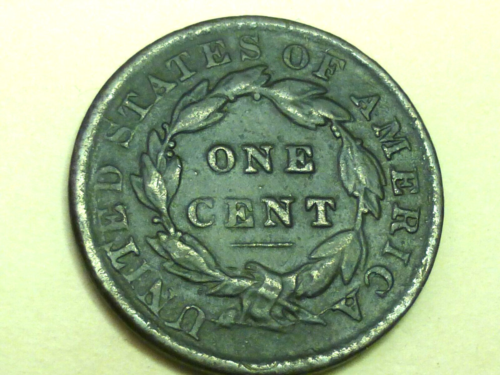 1833 LARGE CENT VF