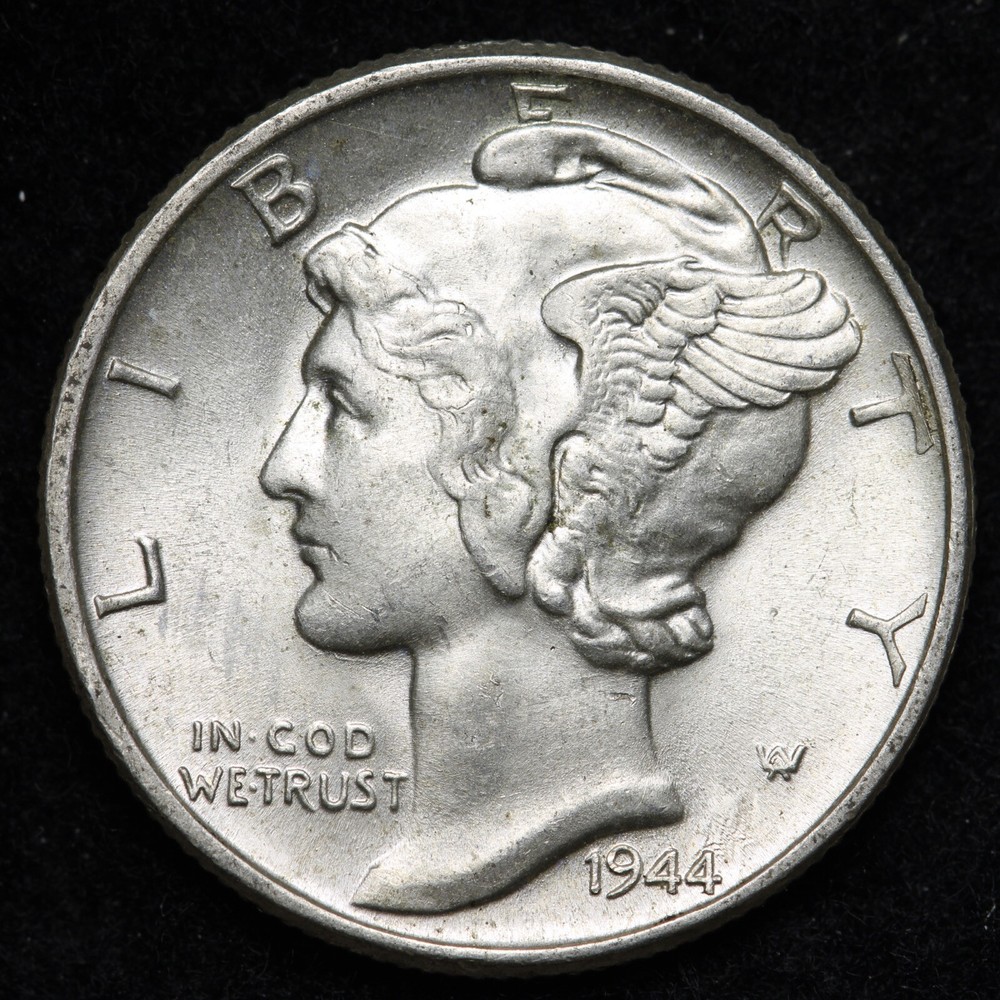 1944 Mercury Silver Dime GEM BU *UNCIRCULATED* MS E235 ADH