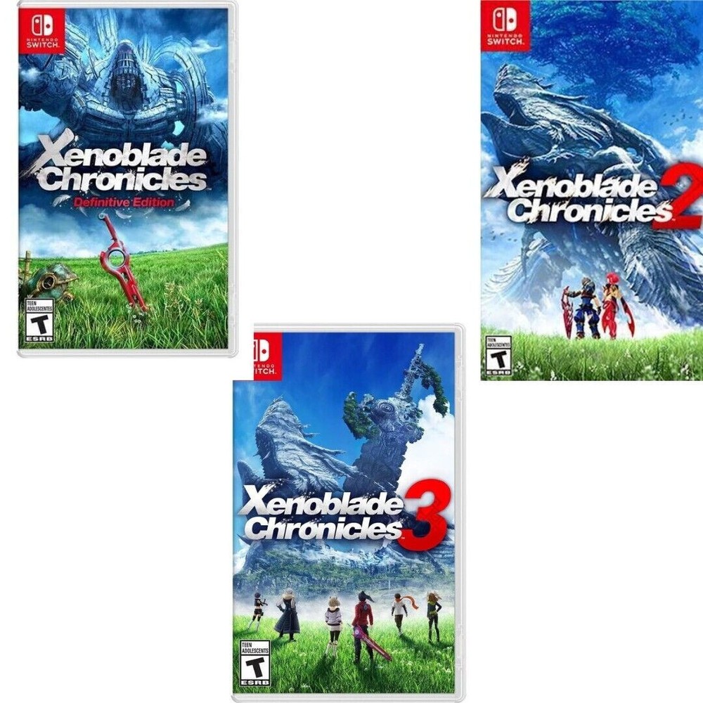 Xenoblade Chronicles: Definitive Edition + 2 & 3 Nintendo Switch Sealed Bundle
