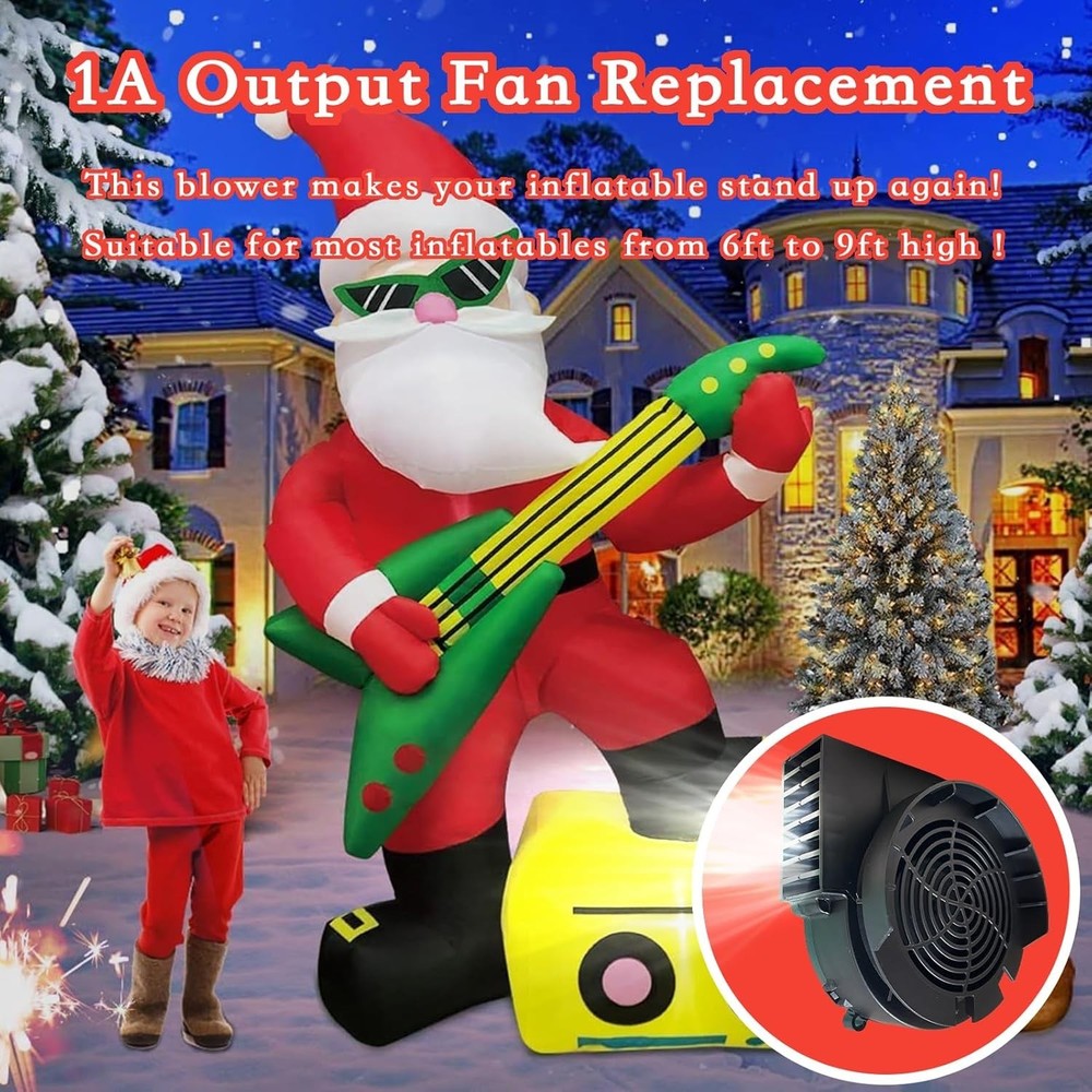 Replacement 1A Blower for Easter Inflatables, 1.25A Adapter for Christmas Yar...