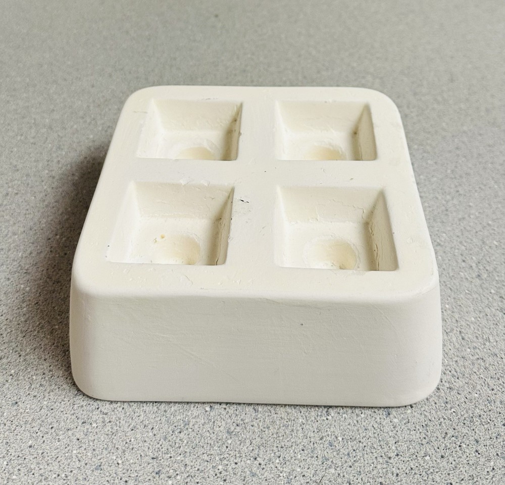 2010 CPI LF52 Square Knobs Slump Mold Fusing Glass Crafts Ceramic