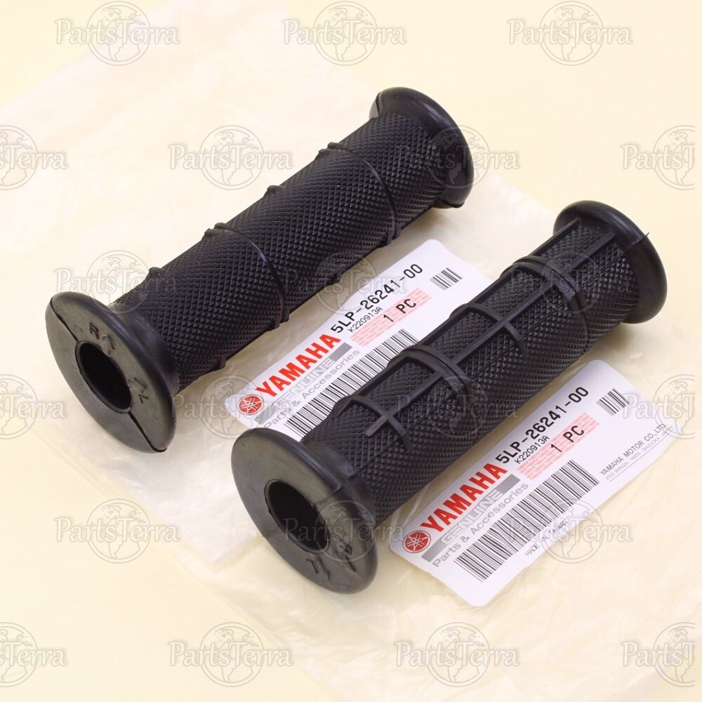 Genuine OEM YAMAHA Left & Right Steering Handle Grips, ATV Banshee 5LP26-241-00