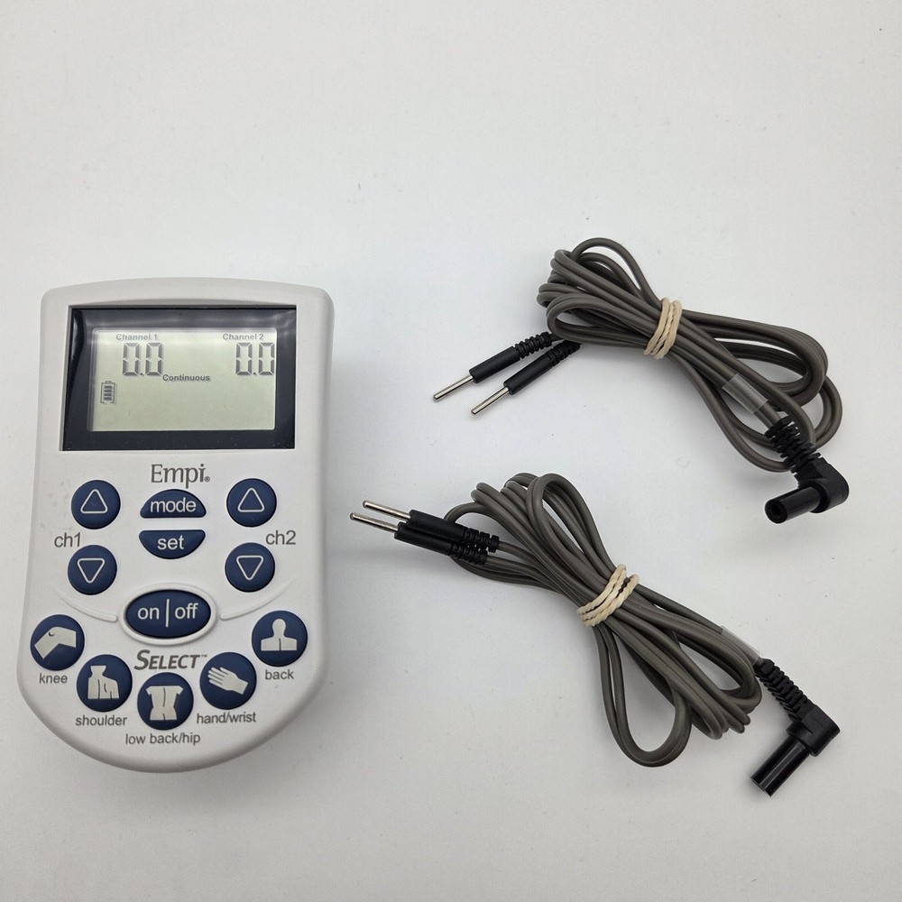 EMPI Select Pain Management System Handheld Device with Pads Manual & DVD