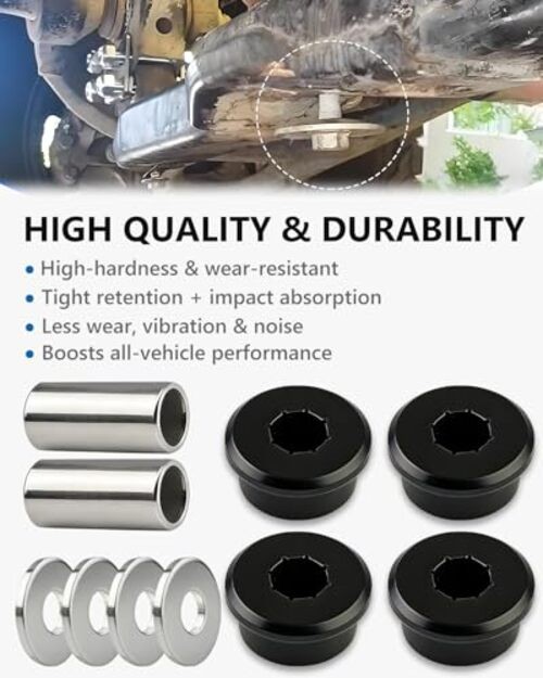 Polyurethane Front Differential Side Mount Bushings Set Kit, Front