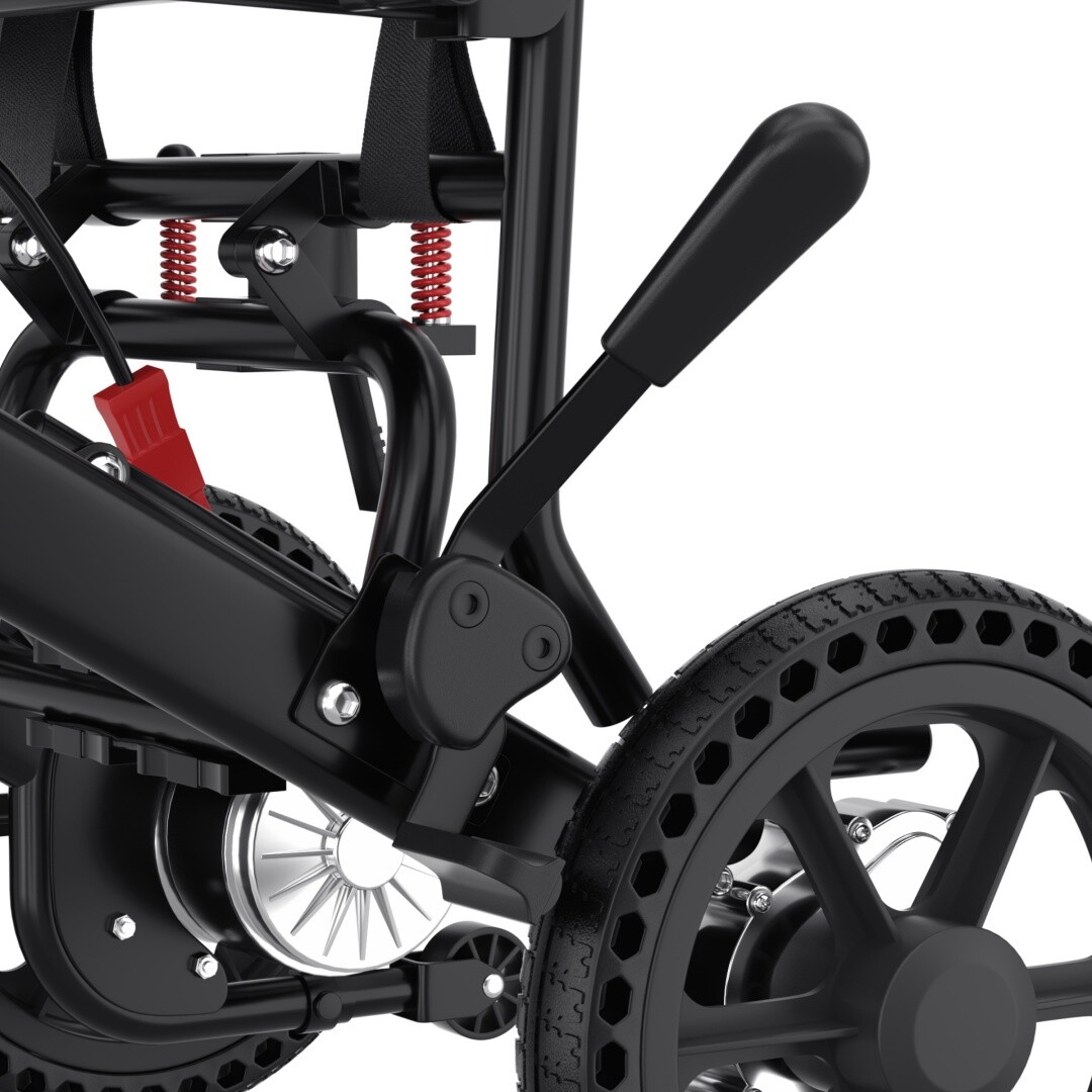 Foldable Lightweight Electric Wheelchair Mobility Powerchair All Terrain Adults