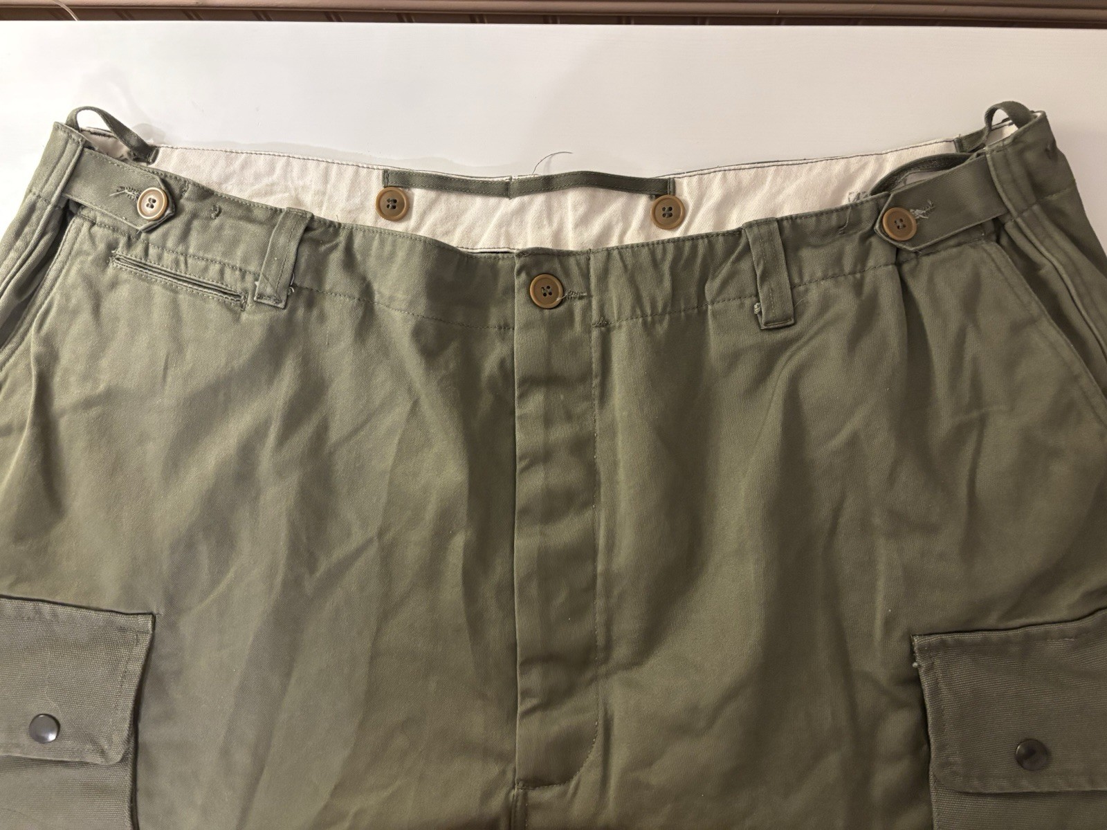 ATF At The Front 1943 Field Trousers Military Reproduction Cargo Pants Size 46 R