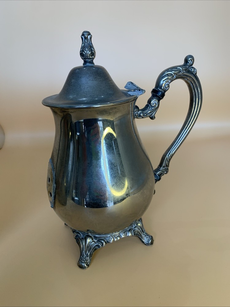 Two Silver Teapots For Crafts Needs Fixed Vintage Silver Tea Pots