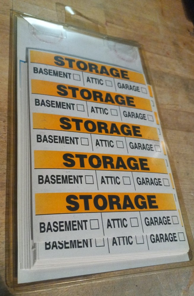 CHATEAU MOVING LABELS Dining RM 140 Permanent Box Labels