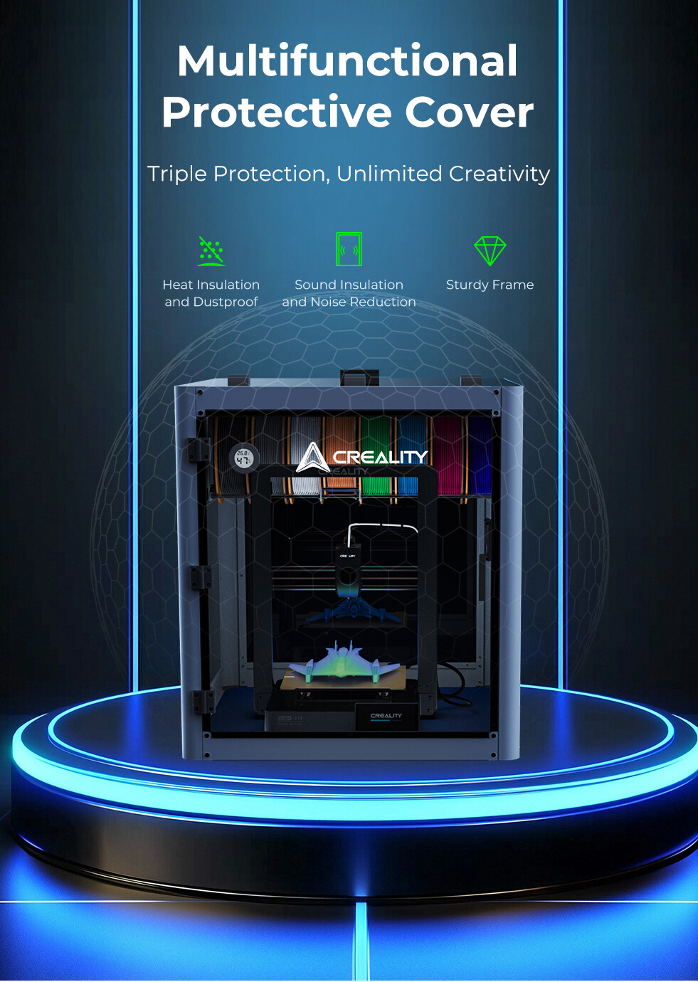 Creality Multifunctional Protective Cover for Creality Hi/Ender-3 V3 SE/V3 KE