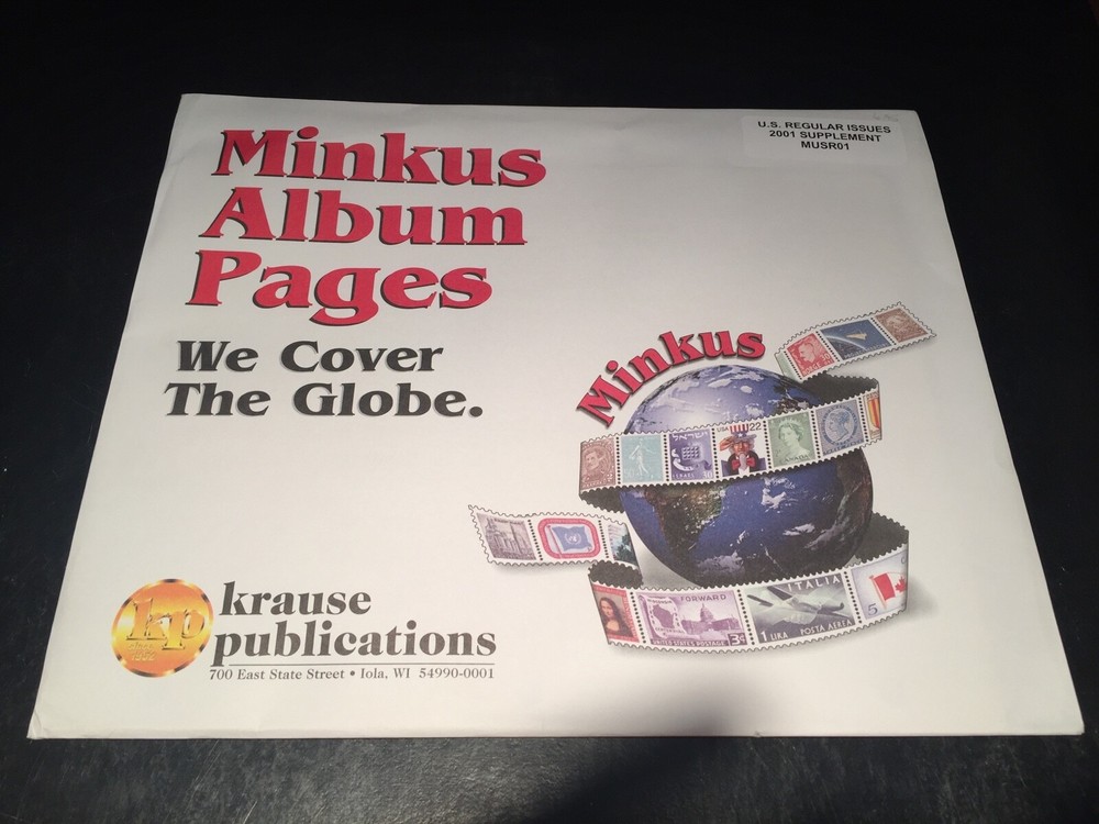 Minkus United States Regular Issues Stamp Album Supplement Pages- 2001